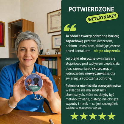 Naturalna obroża AqualityPets dla psów