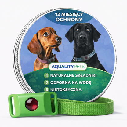 Naturalna obroża AqualityPets dla psów